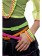 Yellow Neon Fishnet Vest Top T-Shirt 1980s Costume Plus Beaded Necklace Bracelet