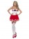 Ladies Red & white Marathon Woman Instant Costume