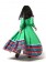 Green Girls Spanish Princess Flamenco Costume 