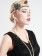 1920s Black Headband Vintage Bridal Great Gatsby Flapper Headpiece