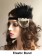 Black 20s Vintage Flapper Headband lx0247