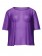 Purple Neon Fishnet Vest Top T-Shirt 1980s Costume  Plus Beaded Necklace Bracelet  legwarmers gloves