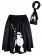 black 50s Grease Poodle Skirt tt1139