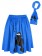 blue 50s Grease Poodle Skirt tt1139
