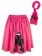 rose 50s Grease Poodle Skirt tt1139