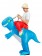 Adult Blue Dinosaur t-rex carry me inflatable costume side tt2023-1