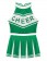 Green  Cheerleader School Girl Uniform Costume details lh350green