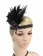 1920s Headband Black Feather Great Gatsby Flapper Headpiece