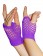 Coobey 80s Neon  Fishnet Gloves  Leg Warmers accessory set Purple