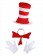 Dr Seuss Stripe Cat in the Hat Costume Kits pp1015