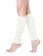 White Womens Pair of Party Legwarmers Knitted Dance 80s Costume Leg Warmers