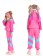 Pink Boys and Girls Unisex 1980s Shell Suit Tracksuit