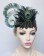 1920s Bridal Headband Black Feather