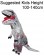 Kids White T-REX Inflatable Costume