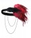 Ladies 20s Red Feather Vintage Gatsby Flapper Headpiece