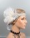 1920s Headband White Feather Vintage Headpiece