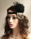 Black 20s Vintage Flapper Headband