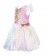 Girls Unicorn Princess Rainbow Fancy Dress Costume