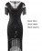 Black 1920s Flapper Fashion Dress 