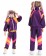 Purple Boys and Girls Unisex 1980s Shell Suit Tracksuit