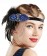 1920s Blue Great Gatsby Flapper Headpiece