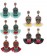 Day Of The Dead Sugar Skull Earrings Assorted Colors all lx0235