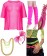 Pink 1980s Costume