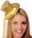 Gold Fever Mini Top Hat on headband Ladies Mini Glitter Top Hat