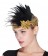 1920s Gold Feather Vintage Bridal Great Gatsby Flapper Headpiece
