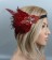 1920s Red Feather Great Gatsby Flapper Headpiece
