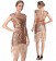 Rose gold 1920 gatsby flapper dress details  lx1053rose