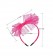  80s Party Lace Headband Rose Red