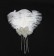 1920s White Feather Bridal Flapper Headpiece