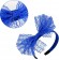  80s Party Lace Headband Blue