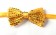 Gold Glitter Sequin Clip-on Bowtie Dance Party Bow Tie Costume Accessory