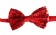 Red Glitter Sequin Clip-on Bowtie Dance Party Bow Tie Costume Accessory