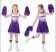 Purple Kids Cheerleader Costume With Pompoms Socks lp1090purple