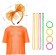 Orange Neon Fishnet Vest Top Set lx3013-4tt1017tt1050tt1048-10