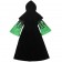Girls Black Witch Luminous Costume
