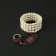 Red 1920s flapper costume headpiece bracelet ring set