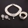 1920s Necklace Pearl Bracelet Earrings Set