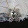 1920s White Feather Bridal Great Gatsby Flapper Headpiece