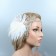 Ladies 20s White Feather Great Gatsby Flapper Headpiece