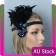 1920s Headband Black Feather Gatsby Flapper Headpiece