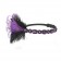 1920s Purple Headband Feather Flapper Headpiece
