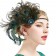 1920s Headband Green Feather Flapper Headpiece ladies