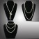 Deluxe 1920s 20s Long Necklace Gatsby Flapper Costume Jewellery