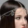 Silver Rhinestones Head Chain Accessorie