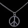 Peace Sign Symbol Pendent 70s 80s Hippie Boho Jewelry Costume Necklace Accessary