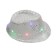 Adults Silver LED Light Up Flashing Sequin Costume  Hat